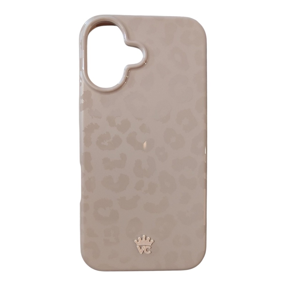 C2-Poly Velvet Caviar Magsafe Case for‎ iPhone 16 Pro - Leopard Nude